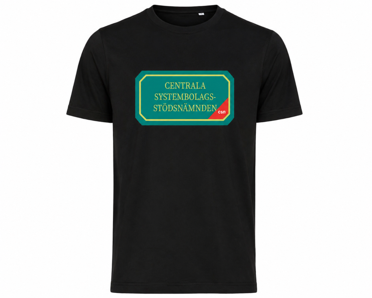 Centrala systembolagsstödnämnden – Svart T-shirt